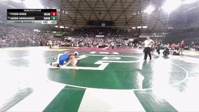 Boys 1B/2B 190 Cons. Round 2 - Tycen Ross, North Beach vs Jaden Hernandez, Warden