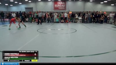 71 lbs Quarterfinal - Aiden Mayfield, Hanover Hawkeye Youth Wrestlin vs Makai Nguyen, Nova WC