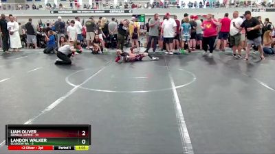 64 lbs Quarterfinals (8 Team) - Landon Walker, Glasgow WA vs Liam Oliver, Georgia United