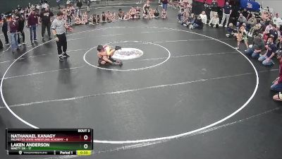 60 lbs Placement (4 Team) - Laken Anderson, Ninety Six vs Nathanael Kanagy, Palmetto State Wrestling Academy