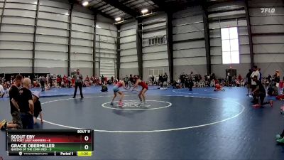 95 lbs Final - Gracie Obermiller, Queens Of The Corn Red vs Scout Eby, The Fort Lady Hammers