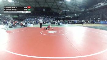 Boys 3A 132 lbs Cons. Round 5 - Hudson Hoalst, White River vs Ashton Myers, Lynnwood