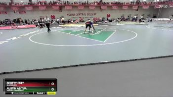 157 lbs Cons. Round 1 - Austin Abitua, Aurora Universtiy vs Scotty Cuff, Blackburn