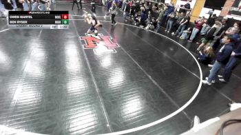 126 lbs Champ. Round 2 - Ben Ryser, Mead vs Owen Martel, Moses Lake