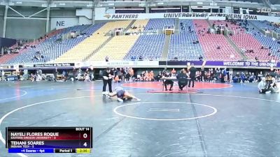 109 lbs Quarters & 1st Wb (16 Team) - Tehani Soares, Indiana Tech vs Nayeli Flores Roque, Eastern Oregon University