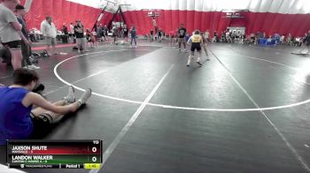 113 lbs Round 2 (6 Team) - Jaxson Shute, Maysville vs Landon Walker, Canton C-Hawks A