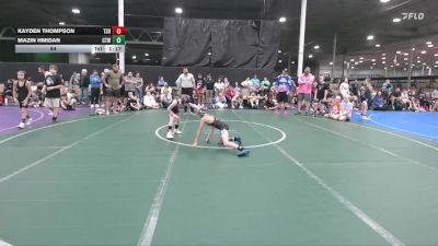 64 lbs Round 3 (6 Team) - Mazin Hmidan, CTWHALE vs Kayden Thompson, Tri State Hammers