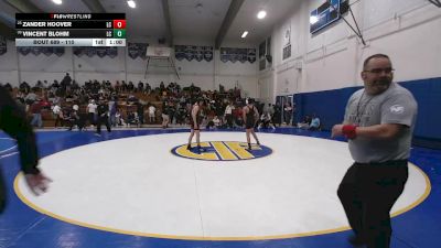 110 lbs Cons. Round 2 - Vincent Blohm, Laguna Creek vs Zander Hoover, Laguna Creek