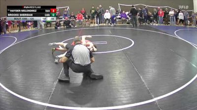 120 lbs Cons. Round 5 - Brooks Sheridan, Camas vs Hayden Melendrez, Thurston