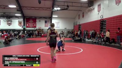 Round 2 - Taelyn Springsteen, WBNDD vs Milli Norton, Mount Pleasant Youth Wrestling