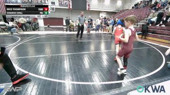 55 lbs Consolation - Chance Chill, Perry Wrestling Academy vs Nico Thompson, Ponca City Wildcat Wrestling