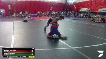 144 lbs Round 3 (4 Team) - William May, Roncalli vs Kolby Peters, WCAABE