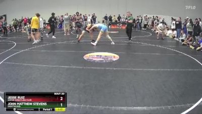 132 lbs Cons. Round 1 - John Matthew Stevens, Unattached vs Jesse Ruiz, Gator Wrestling Club