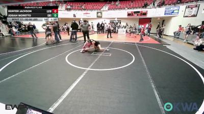 92-96 lbs Final - Hunter Jackson, Locust Grove Youth Wrestling vs Josiah Moretto, Gravette Wrestling Club