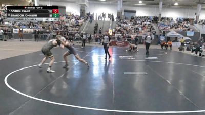 A 157 lbs Champ. Round 1 - Brandon Johnson, Millington Central High School vs Corbin Avans, Tullahoma High School