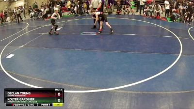 70 lbs Cons. Round 2 - Declan Young, Uintah Wrestling vs Kolter Gardiner, Payson Lions Wrestling Club