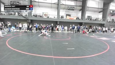 113 lbs Cons. Quarters - Maddox Taft, Inland NW Training Center vs Jackson Mostrom, Mat Demon Wrestling Club