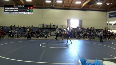 165 lbs Quarterfinal - Willy Lamacchia, Unattached vs Preston Scharf, Cuesta College