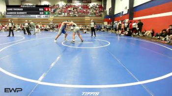 195 lbs Quarterfinal - Luke Thomas, Mcalester HS vs Landon Surrett, Glenpool