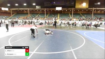 98 lbs Consi Of 4 - Lucas Alfero, New Mexico Royalty vs Lucas Simpson, Athlos Wrestling