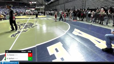 70 lbs Semifinal - Eli Sassa, South West Washington Wrestling Club vs Robert Reffett, Moses Lake Wrestling Club