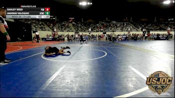 73 lbs Quarterfinal - Oakley Reed, Proving Grounds Wrestling vs Andrew Veloquio, Dark Cloud Wrestling Club