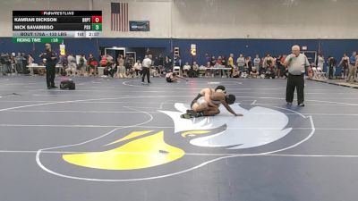133 lbs Consi Of 16 #2 - Kamran Dickson, Bridgeport vs Nick Savariego, Plymouth