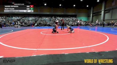 120 lbs Consi Of 8 #2 - Xavier Espinoza, Concede Nothing vs Riley Flack, Hawk Mat Club