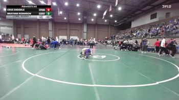 120 lbs Cons. Round 1 - Cruz Enderle, St. Pius X (Kansas City) vs Brayden Robinson, Kearney