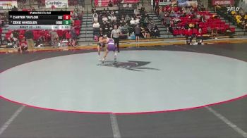 133 lbs Champ. Round 1 - Zeke Wheeler, Oklahoma Wesleyan vs Carter Taylor, Ozarks