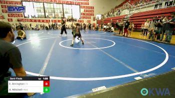 51-54 lbs Semifinal - EvieDale Arrington, Comanche Takedown Club vs Azayla Mitchell, El Reno Wrestling Club