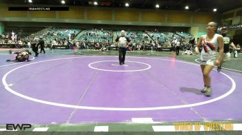 98 lbs Consi Of 8 #1 - Sophia Hennigh, Juggernaut Wrestling Club vs Bronwynn Garrett, Gold Rush Wrestling Academy