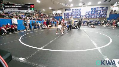 55 lbs Consolation - Everlee Henderson, Standfast vs James Stephens, Chickasha Youth Wrestling
