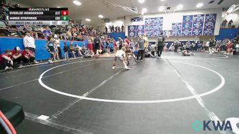 55 lbs Consolation - Everlee Henderson, Standfast vs James Stephens, Chickasha Youth Wrestling