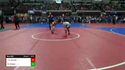 94 lbs Champ. Round 1 - Saunten Gamas, Glasgow Wrestling Club vs Mason Madel, North Montana Wrestling Club