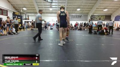 145 lbs Round 5 (6 Team) - Tyler Tokanel, Smittys Barn vs Mehki Araujo, MILO`s Misfits