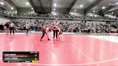130 lbs Cons. Round 3 - Kysen Leeper, Macon Youth Wrestling-AA  vs Cash Grimm, Terminator Wrestling Academy-AAA 