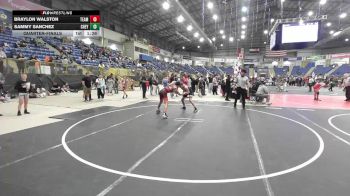 126 lbs Quarterfinal - Braylon Walston, Team Champs (MT) vs Sammy Sanchez, Cheyenne East