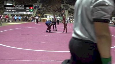 6-7A 185 Champ. Round 1 - Daijah Toney, Baker HS vs Brooklyn Cottingham, Benjamin Russell