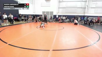 65 lbs Final - Mason Lampariello, PA vs Westen Davis, WV