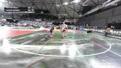 Girls 3A 130 lbs Champ. Round 1 - Peyton Skelly, Snohomish (Girls) vs Alexus Seaman, Shadle Park (Girls)