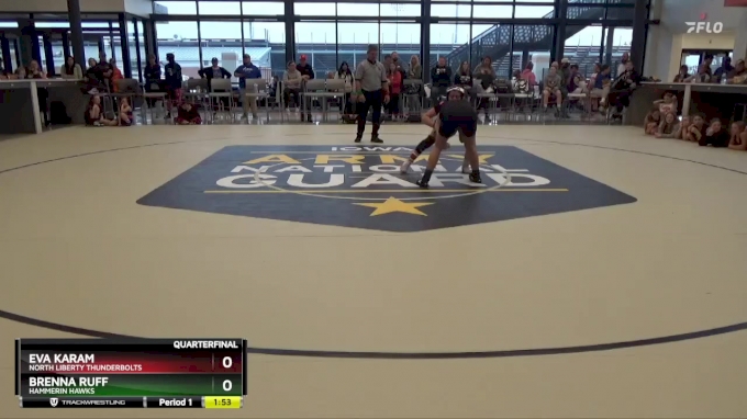 J-4 lbs Quarterfinal - Eva Karam, North Liberty Thunderbolts vs Brenna ...