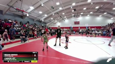 83-89 lbs Round 2 - Regan Griego, Eaton Reds WC vs Carson Ley, Platte Valley Jr WC