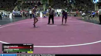 160 lbs Cons. Round 2 - Collin Carleton, Reeltown vs Tyanthony Dailey, Escambia County