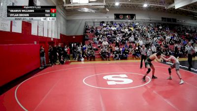 138 lbs Semifinal - Dylan Brown, Yough vs Seamus Williams, Penn Trafford