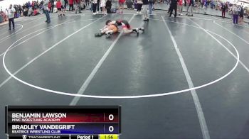 114 lbs Round 3 - Benjamin Lawson, MWC Wrestling Academy vs Bradley Vandegrift, Beatrice Wrestling Club