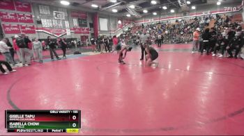 155 lbs Cons. Round 3 - Isabella Chow, South Hills vs Giselle Tapu, Rancho Cucamonga