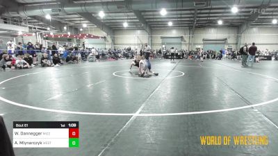 89 lbs Round Of 16 - Wyatt Dannegger, Team Missouri vs Andrew Mlynarczyk, Westshore Wrestling Club