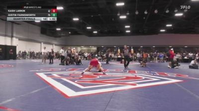 126 lbs Quarterfinal - Kash Larkin, AZ vs Justin Farnsworth, PA