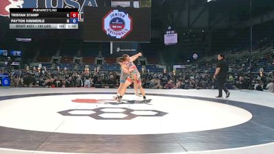 190 lbs Cons. Sub-rd Of 32 - Tristan Stamp, Illinois vs Payton Kimmerle, Iowa